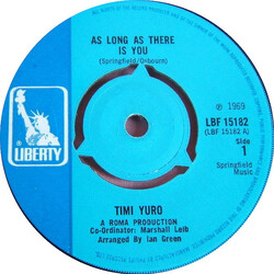 Timi Yuro As Long As There Is You / It'll Never Be Over For 7"