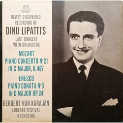 Dinu Lipatti Newly Discovered Recording Of Dinu Lipatti's Last Concert With Orchestra