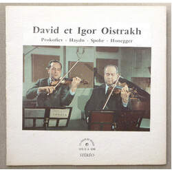 David Oistrach / Igor Oistrach / Sergei Prokofiev / Joseph Haydn / Louis Spohr / Arthur Honegger Sonate Op. 56 / Duo En Si Bémol Majeur / Duetto II En
