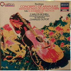 Joaquín Rodrigo / Manuel De Falla / Carlos Bonell / L'Orchestre Symphonique De Montreal / Charles Dutoit Concierto De Aranjuez / Fantasia Para Un Gent