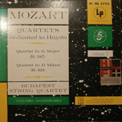 Wolfgang Amadeus Mozart / Budapest String Quartet Quartets Dedicated To Haydn Volume 1