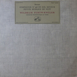 Wolfgang Amadeus Mozart / Wiener Philharmoniker / Wilhelm Furtwängler Symphonie N° 40 En Sol Mineur - Une Petite Musique De Nuit
