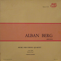Quatuor Parrenin / Alban Berg Music For String Quartet - Lyric Suite / Quartet Op. 3