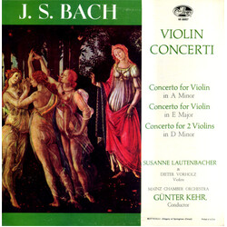 Johann Sebastian Bach / Susanne Lautenbacher / Dieter Vorholz / Mainzer Kammerorchester / Günter Kehr Violin Concerti