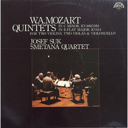 Wolfgang Amadeus Mozart / Josef Suk / Smetana Quartet Quintets In C Minor, KV406 (516b) & In E-Flat Major, KV614