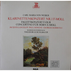 Carl Maria von Weber / Jacques Lancelot / Paul Hongne / Georges Barboteu / Bamberger Symphoniker / Theodor Guschlbauer Klarinettenkonzert F-dur, Fagot