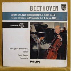 Ludwig van Beethoven / Pablo Casals / Mieczyslaw Horszowski Sonate Für Klavier Und Violoncello Nr. 2 G-moll Op. 5,2 / Sonate Für Klavier Und Violoncel
