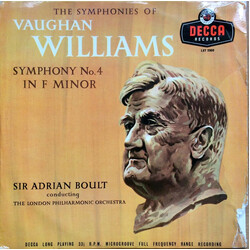 Ralph Vaughan Williams / Sir Adrian Boult / The London Philharmonic Orchestra The Symphonies Of Vaughan Williams: Symphony No.4 In F Minor
