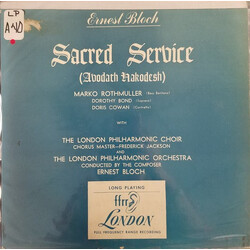 Ernest Bloch / Marko Rothmuller / Dorothy Bond / Doris Cowan Sacred Service (Avodath Hakodesh)