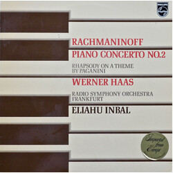 Sergei Vasilyevich Rachmaninoff / Werner Haas / Radio-Sinfonie-Orchester Frankfurt / Eliahu Inbal Piano Concerto No. 2 / Rhapsody On A Theme  By Pagan