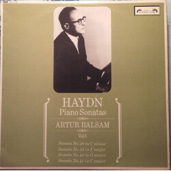 Joseph Haydn / Arthur Balsam Piano Sonatas, Vol. 3