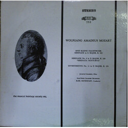 Wolfgang Amadeus Mozart / Karl Ristenpart / Jacques Chambon Eine Kleine Nachtmusick (Serenade In G Major, K. 525) / Serenata Notturna (Serenade N. 6 I