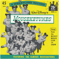 Jimmie Dodd / The Mouseketeers Mouseketunes From Walt Disney's Mickey Mouse Club TV Show
