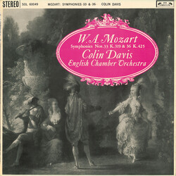 Wolfgang Amadeus Mozart / English Chamber Orchestra / Sir Colin Davis Symphonies 33, K .319 & 36, K.425