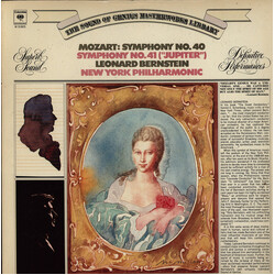 Leonard Bernstein / The New York Philharmonic Orchestra / Wolfgang Amadeus Mozart Symphony No. 40; Symphony No. 41 ("Jupiter")