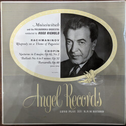 Benno Moiseiwitsch / Philharmonia Orchestra / Hugo Rignold / Sergei Vasilyevich Rachmaninoff / Frédéric Chopin Rhapsody On A Theme Of Paganini / Piano