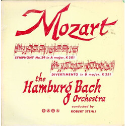 Wolfgang Amadeus Mozart / Bach-Orchester Hamburg / Robert Stehli Symphony No. 29 In A Major, K 201 / Divertimento In D Major, K 251