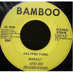 Babalu And His Headhunters Bahamas Gone Independent / Calypso Funk Vinyl LP