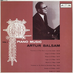 Wolfgang Amadeus Mozart / Arthur Balsam Piano Music Vol 1