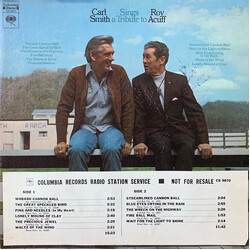 Carl Smith (3) Carl Smith Sings A Tribute To Roy Acuff