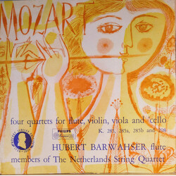 Wolfgang Amadeus Mozart / Hubert Barwahser / Netherlands String Quartet Four Quartets For Flute, Violin, Viola and Cello