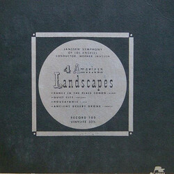 Henry F. Gilbert / Aaron Copland / Charles Ives / Henry Cowell / Janssen Symphony Of Los Angeles / Werner Janssen 4 American Landscapes: Dance In The 
