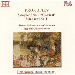 Sergei Prokofiev / Slovak Philharmonic Orchestra / Stephen Gunzenhauser Classical Symphony / Symphony No. 5 CD