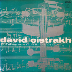 David Oistrach / Sergei Prokofiev / The London Symphony Orchestra / Lovro Von Matacic / Philharmonia Orchestra / Alceo Galliera Prokofiev Violin Conce
