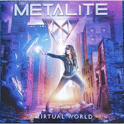 Metalite A Virtual World CLEAR ORANGE VINYL LP