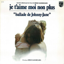 Serge Gainsbourg / Jean-Pierre Sabar Bande Originale Du Film De Serge Gainsbourg "Je T'aime Moi Non Plus" Vinyl LP