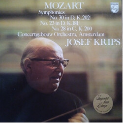 Wolfgang Amadeus Mozart / Josef Krips / Concertgebouworkest Symphonies No. 30, No. 23, No. 28