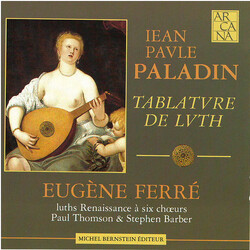 Eugene Ferre Paladin Tablature De Luth CD