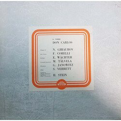 Giuseppe Verdi / Nicolai Ghiaurov / Franco Corelli / Eberhard Wächter / Martti Talvela / Horst Stein Don Carlos