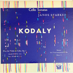 Zoltán Kodály / Janos Starker / Arnold Eidus Cello Sonatas (Duo For Violin & Cello, Op. 7 / Sonata For Unaccompanied Cello, Opus 8)