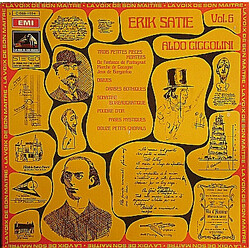 Erik Satie / Aldo Ciccolini Pièces Pour Piano - Disque 6