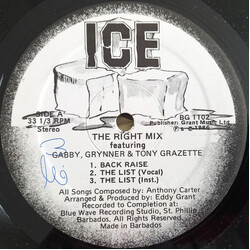 Anthony "Gabby" Carter / Grynner / Tony Grazette The Right Mix
