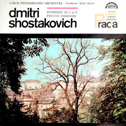 Dmitri Shostakovich / The Czech Philharmonic Orchestra / Karel Ančerl Symphony No. 1 In F Minor / Festive Overture Vinyl LP USED