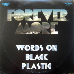 Forever More Words On Black Plastic