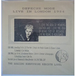 Depeche Mode Live In London 1984