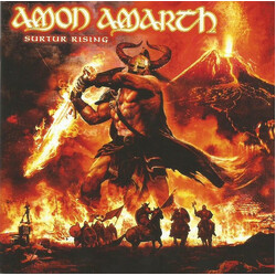 Amon Amarth Surtur Rising ORANGE MARBLE POP UP VINYL LP