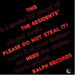 The Residents Please Do Not Steal It  LP Limited Transparent 180 Gram Audiophile Vinyl Numbered To 1000