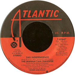 The Manhattan Transfer This Independence / Code Of Ethics