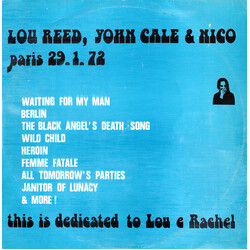 Lou Reed / John Cale / Nico (3) Paris 29.1.72