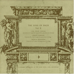 Johann Christian Bach / Carl Philipp Emanuel Bach / Wilhelm Friedemann Bach / Kammerorchester Des Saarländischen Rundfunks, Saarbrücken / Karl Ristenp