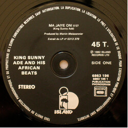 King Sunny Ade & His African Beats Ma Jaiye Oni / 365 Is My Number/The Message