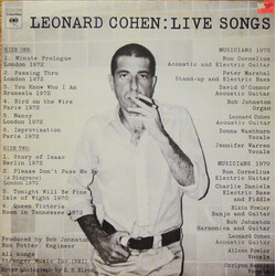 Leonard Cohen Live Songs