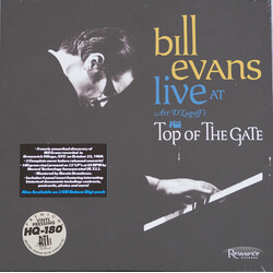 Bill Evans Live At Art D'Lugoff'S Top Of The Gate 2 LP 180 Gram Gatefold 4 Page Insert