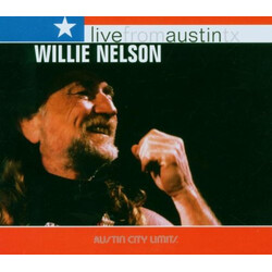 Willie Nelson Live From Austintx 2 LP Clear Base Vinyl With Red & Blue Streaks Limited To 500