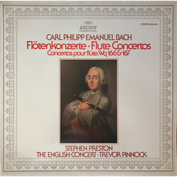 Carl Philipp Emanuel Bach / Stephen Preston / English Concert / Trevor Pinnock Flötenkonzerte • Flute Concertos • Concertos Pour Flûte, Wq 166 & 167