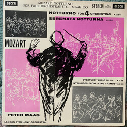 Wolfgang Amadeus Mozart/Peter Maag/The London Symphony Orchestra Notturno For 4 Orchestras / Serenata Notturna